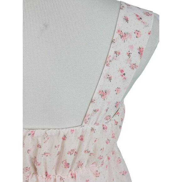 NWT Sugar Lips Ditsy Floral Empire Waist Babydoll Top | Romantic Coquette Fairy - Picture 10 of 16